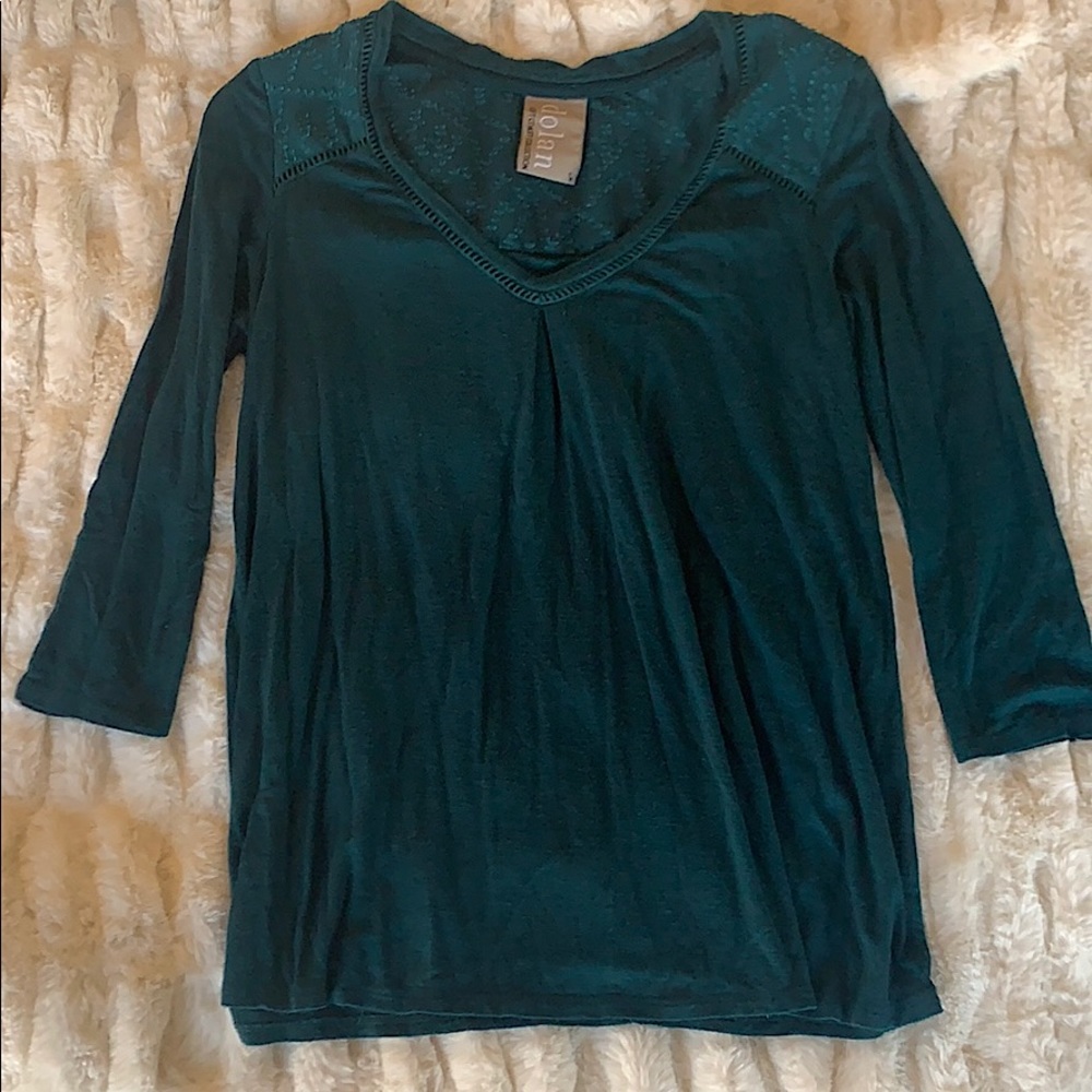 Anthro Emerald Green Top